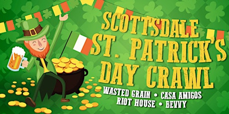 Image principale de Scottsdale St. Patrick's Day Crawl - Friday Night Party w/ 3 Penny Drinks