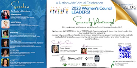 Success by Volunteering!  A Celebration of 2023 Women's Council Leaders!