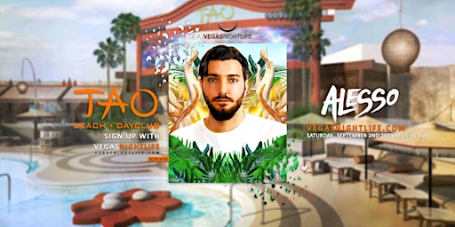 Alesso | Labor Day Weekend Pool Party | TAO Beach primary image