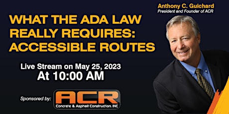 What the ADA law really requires - complete accessible route
