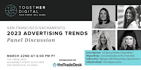 San Francisco Together Digital  March Meetup: Advertising Trends primary image