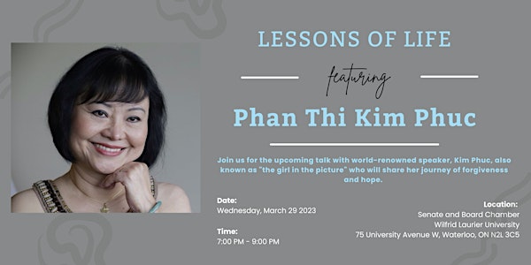 Kim Phuc: Lessons of Life  at Wilfrid Laurier University