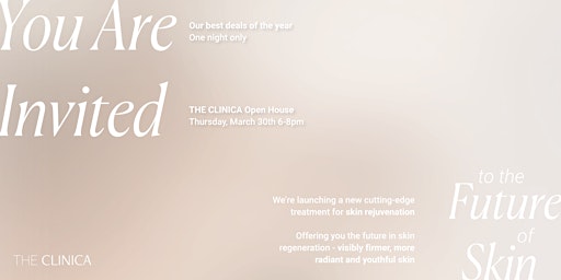 THE CLINICA'S OPEN HOUSE-NORTH YORK. NEW TREATMENT LAUNCH & BEST DEALS EVER