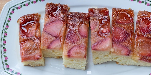 FREE Virtual Cooking Class: Strawberry Mochi Upside-down Cake