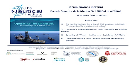 Iberia Branch Meeting: Escuela Superior de la Marina Civil (Gijón)