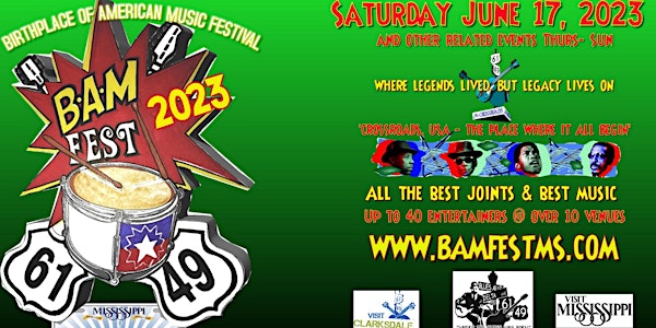 BAM FEST 2023 (Birthplace of American Music Festival)