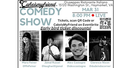 Live Comedy_CakeIsMyFriend Comedy Show primary image