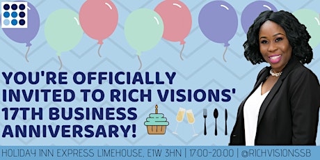 Rich Visions 17th Business Anniversary & Website Reveal  primary image