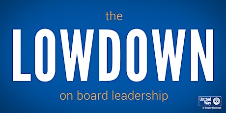 The LOWDOWN on Board Leadership primary image