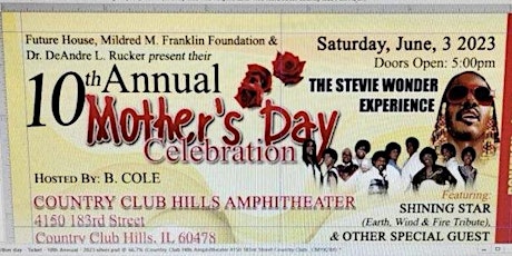 10TH ANNUAL MOTHER’S DAY IN JUNE 3