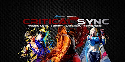 Primaire afbeelding van Critical Sync - Fighting Game Tournament @ GameSync