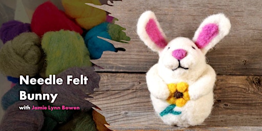 Needle Felt Bunny for Easter!