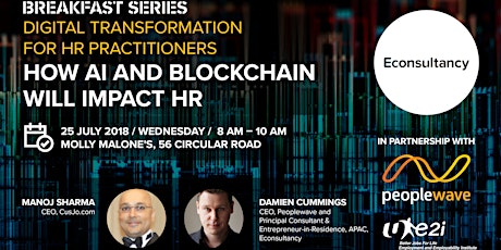 Breakfast Series: Digital Transformation for HR Practitioners - How AI and Blockchain will impact HR primary image