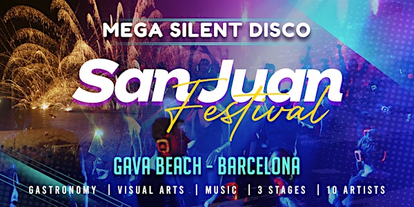 Mega Silent Disco Gava Beach  San Juan Festival Barcelona