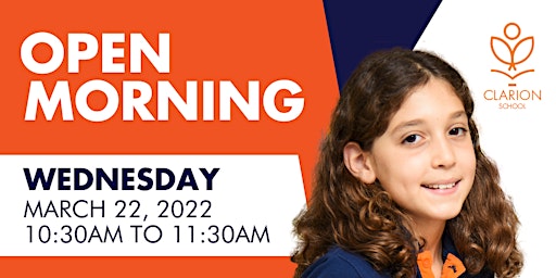 Join us for Open Morning on March 22