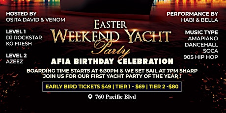 Easter Weekend Yacht Party