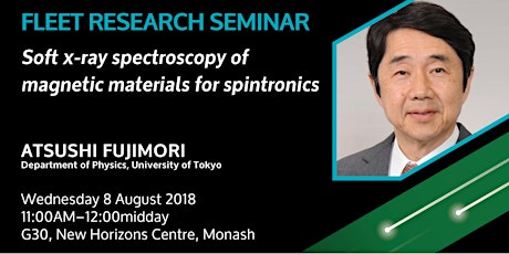 Atsushi Fujimori: Soft x-ray spectroscopy of magnetic materials for spintronics primary image