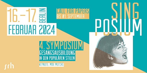 SINGPOSIUM | 4. Symposium zur Gesangsausbildung in den populären Stilen primary image