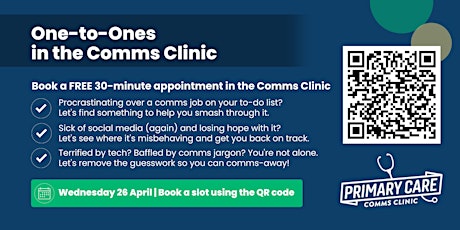 One-to-Ones in the Comms Clinic primary image