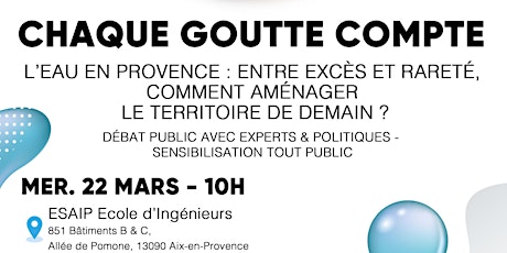 Journée Mondiale de l'eau à l'ESAIP Aix-en-Provence - Conférence