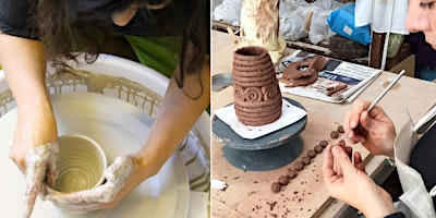 Imagem principal de One-off pottery wheel taster Saturday 11th MAY 1.30-3.30pm