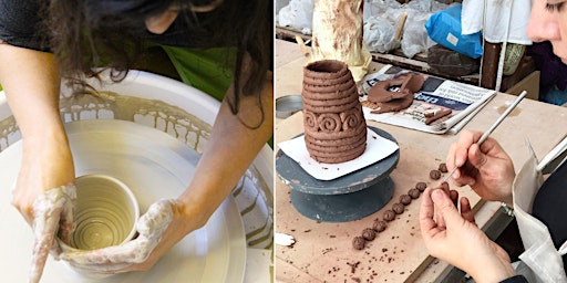 Imagen principal de One-off pottery wheel taster Saturday 25th MAY 10am-12pm