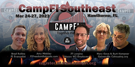 Hauptbild für CampFI: Southeast MAR: Mar 24-27, 2023