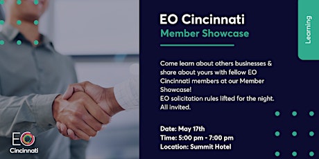 EO Cincinnati - Member Showcase (Member, SLP, EOA & SAP)
