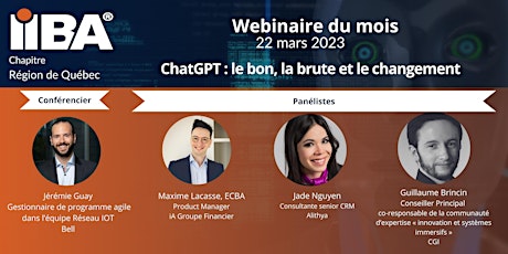 Imagem principal do evento ChatGPT : le bon, la brute et le changement