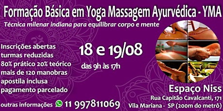 Imagem principal do evento Curso de Yoga Massagem Ayurvédica