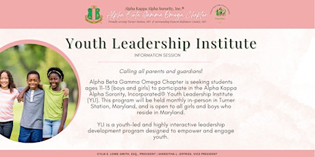 Virtual: Youth Leadership Institute (YLI) Info Session
