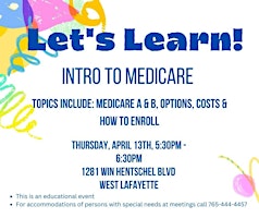 Intro to Medicare- a fun discussion of what you need to know about Medicare