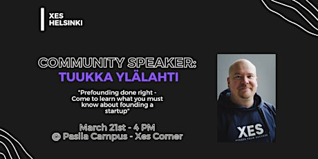Community Speaker: Tuukka Ylälahti primary image