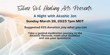 Akashic Records Adventure and Guided Meditation with Akashic Jen (Online!) primary image