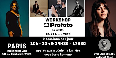 Logo for event Workshop Profoto - Apprenez à modeler la lumière avec Loris Romano