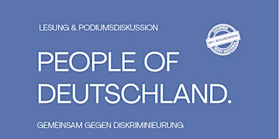 Lesung & Podiumsdiskussion:  People of Deutschland.