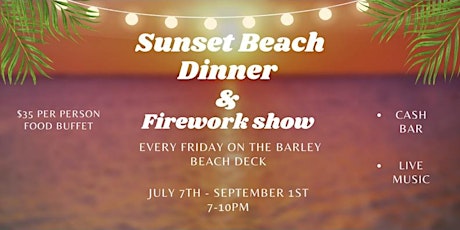 Sunset Beach Dinner and Firework Show