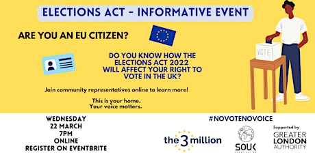 EU citizens' Elections Act Informative Event - Online