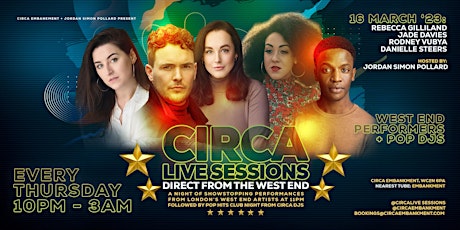 CIRCA LIVE SESSIONS: Thursday 16 March