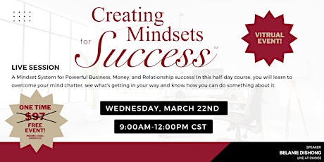 Creating A Mindset for Success