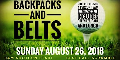 Backpacks and Belts Back to School Golf Outing primary image