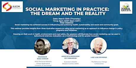 Hauptbild für March Webinar Social Marketing in practice: The dream and the reality