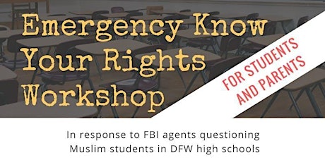 Emergency Know Your Rights Workshop @ Frisco primary image