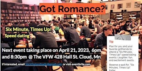 SixMinutesTimesUp!- Speed Dating St.Cloud