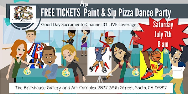 FREE TICKETS- Pre Paint & Sip Pizza Dance Party Good Day Sacramento LIVE co...