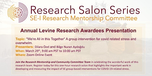 Levine Research Award Winners: Research on SE Group for COVID Trauma