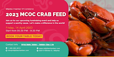 Milpitas Chamber of Commerce 2023 Crab Feed