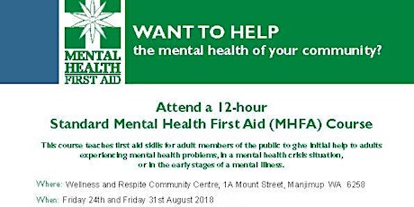 Mental Health First Aid Training - Manjimup  primary image