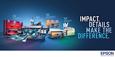 Create Stunning pieces with Epson Large Format Printers @ Print Pack + Sign 2018 primary image