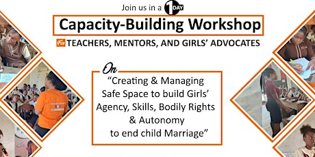 Capacity Building workshop on Creating & Managing Safe Space in Schools primary image